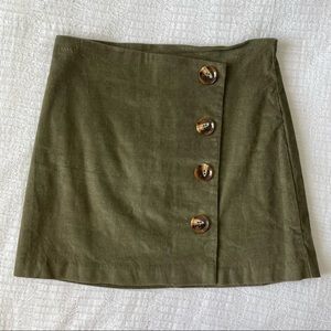 ALTAR’D STATE OLIVE GREEN MINI SKIRT